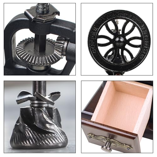 Cast Iron Wheel Coffee Grinder