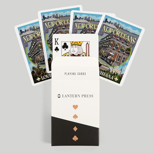 Mazo de cartas Poker New Orleans Louisiana 52 piezas miniatura 6