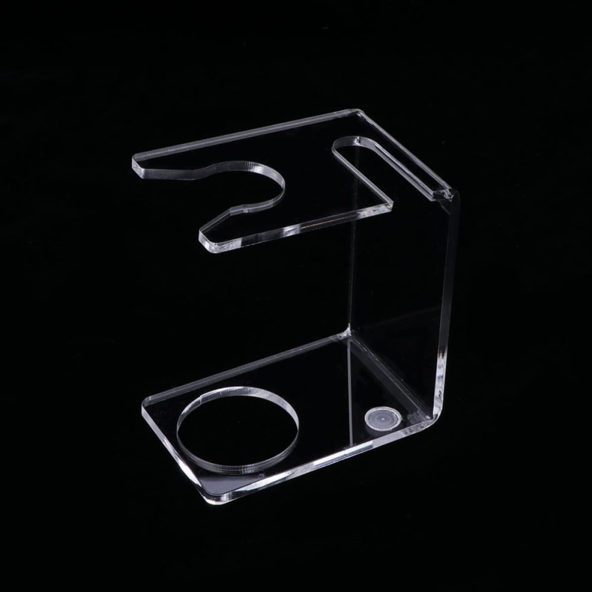Zerodeko 3pcs Acrylic Razor and Shaving Brush Stand for Men with Upside-down Design for Faster Drying Bathroom Organizer Holder