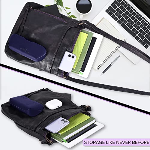 Leather Crossbody Bags for Women - Ladies Sling Handbags - Medium Cross body Purses Handbags - Purses For Women - Image 8