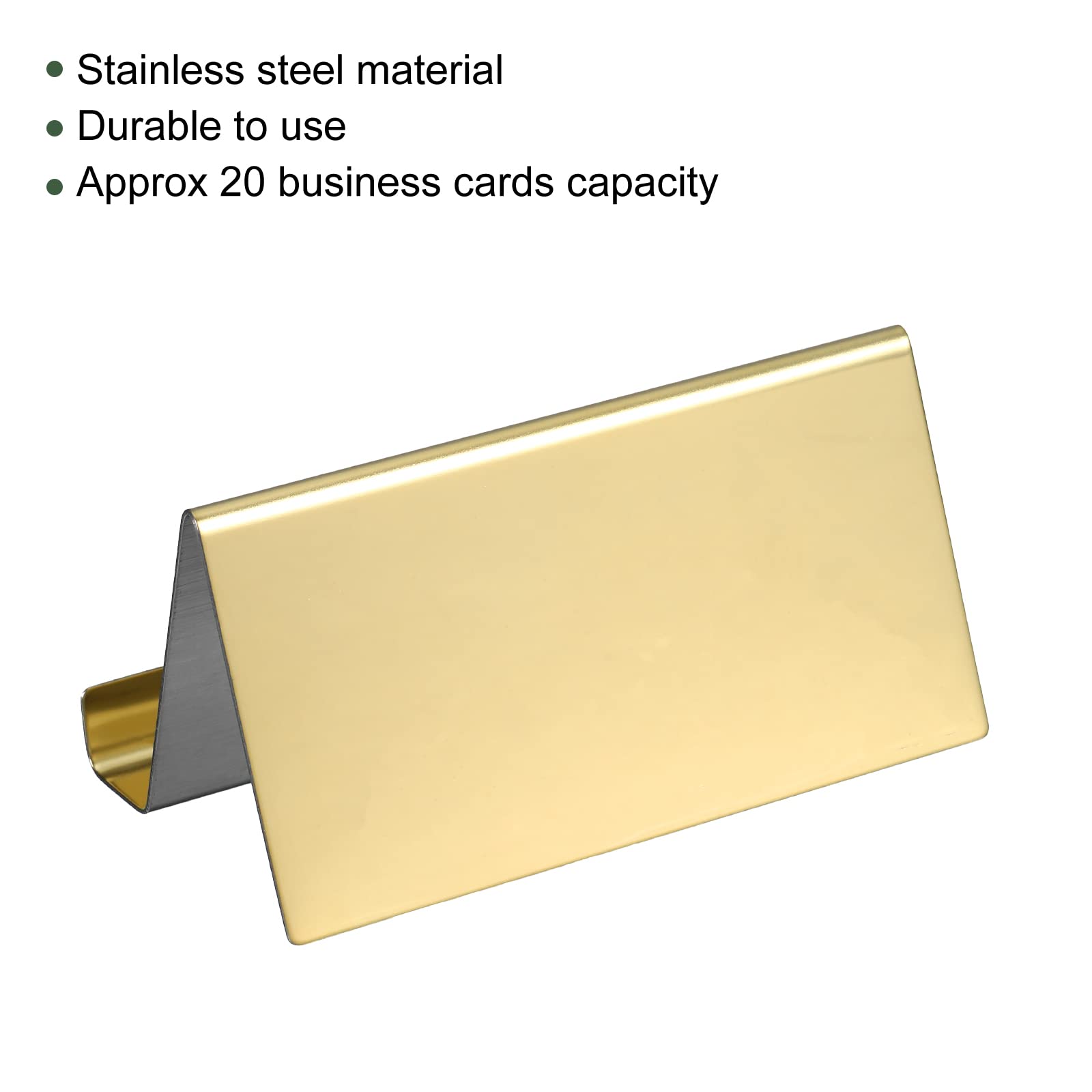 YOKIVE 2 Pcs Business Card Holder, Business Card Case with Fine Texture Desktop Hold Cards, Great for Office Meeting - Image 3