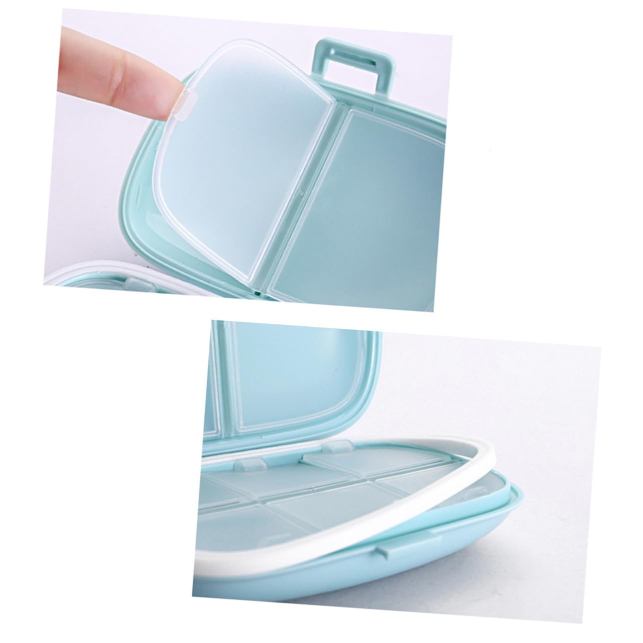 3 Sätze Pillen-organizer Travel Pill Box Pillenorganizer Medikamentenbehälter Pillenbox Mit Fächern Arzneikoffer Spenderbehälter Medikamentenfall Pillendose Mit Fächern 2 Stück * 3 FRCOLOR