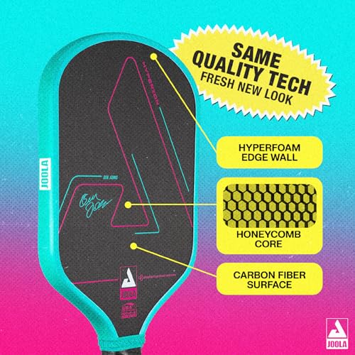 Image of JOOLA Ben Johns Hyperion CFS Pickleball Paddle - Carbon Surface with High Grit & Spin, Elongated Handle, USAPA Approved Ben Johns Paddle