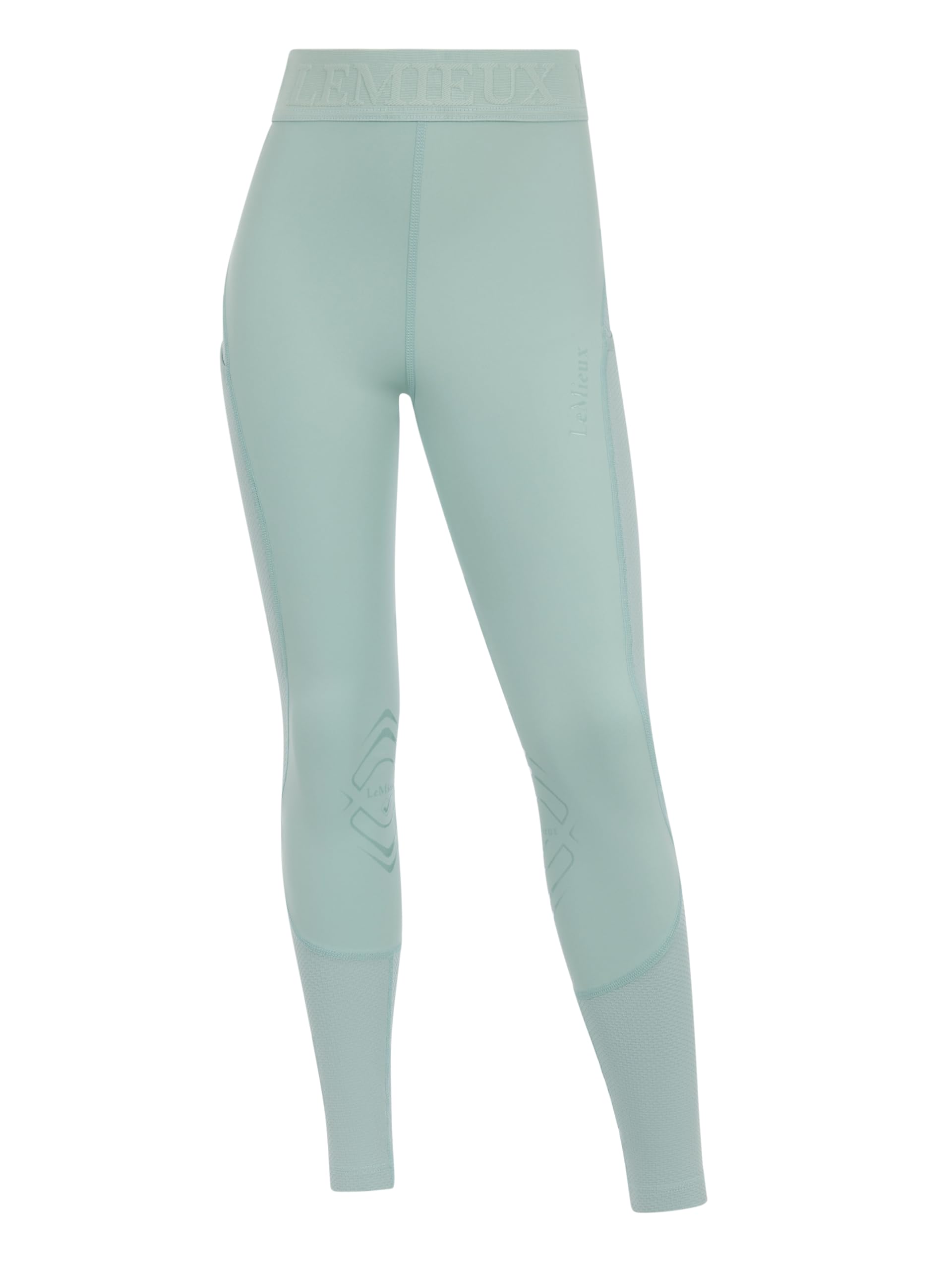 Lemieux Girls Aqua Young Rider Lizzie Mesh Legging - Silicone Knee Grip - Horse Riding Trousers - 13-14Years