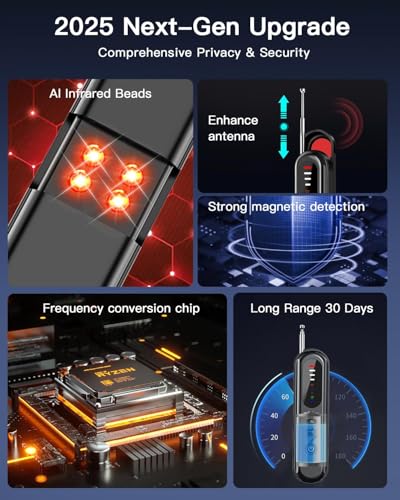 Image of Smart Camera Detector, WiFi Full Band, Anti-Snooping, Anti-Bugging, Anti-Recording, Infrared Lens Detection