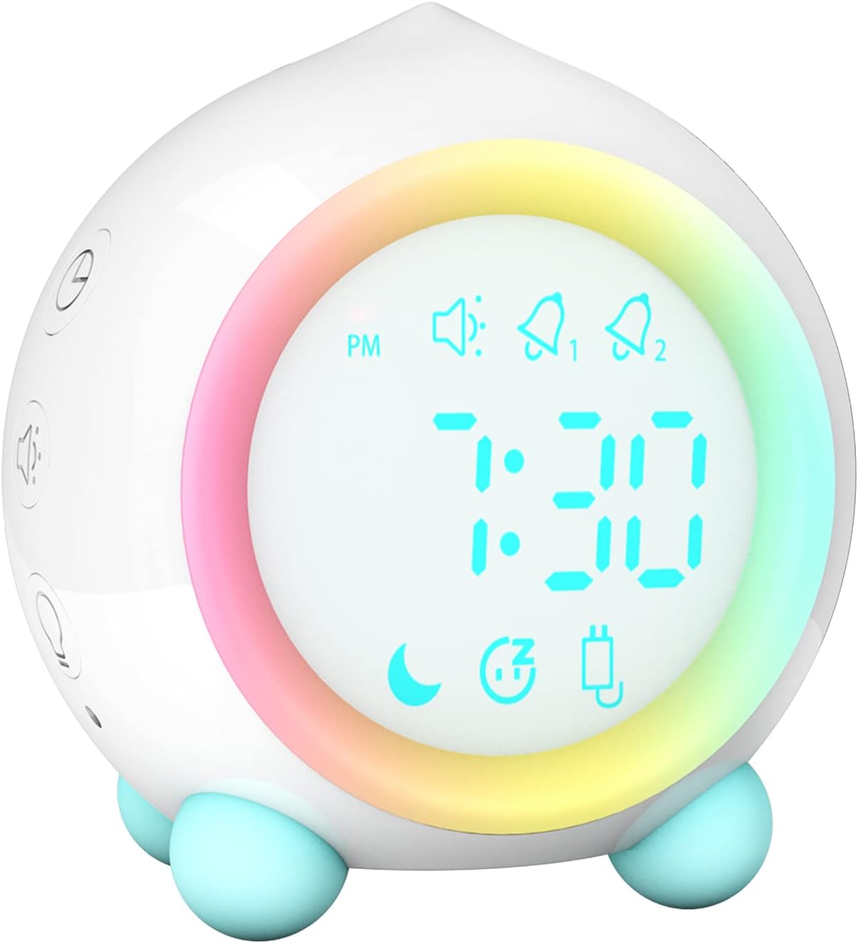 PEMOTech Kids Alarm Clock for Girls Boys, Toddler Alarm