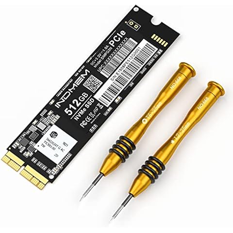INDMEM 512GB NVMe PCIe SSD 3D TLC NAND Flash Hard Drive Disk 512G Only for Late 2013 - Mid 2015 MacBook Pro, Mid 2013-2017 MacBook Air, Late 2013-2017 iMac, Late 2013 Mac Pro, Late 2014 Mac Mini Cover