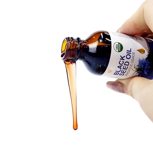 Miniatura 7 de AKBAN USDA - Aceite de semilla negra prémium prensado en frío, 100% puro sin refinar, rico en TQ y Omega 3 6 9, aceite de comino negro líquido para