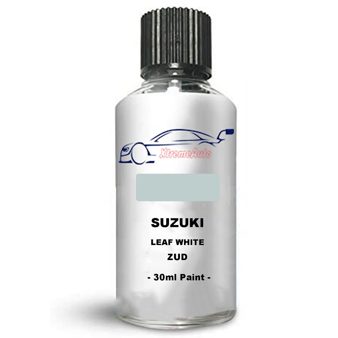 XtremeautoTouch Up Paint For Suzuki Mr Wagon Leaf White Zud 30Ml Direct Appliance Chip Scuff Mark Brush In Lid