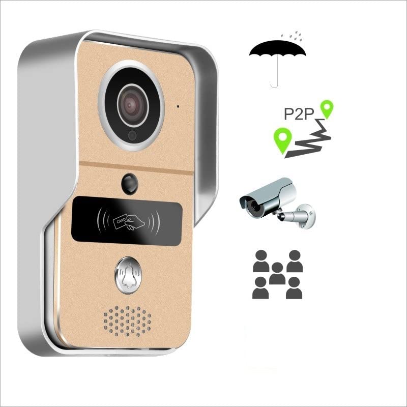 Visiophone sans fil métallisé avec interphone domestique et déverrouillage - 3