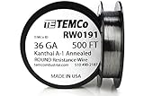 TEMCo Kanthal A1 wire 36 Gauge 500 Ft Resistance AWG A-1 ga