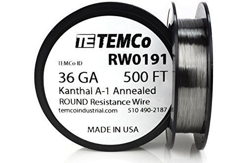 TEMCo Wire 36 Gauge 500 Ft Resistance AWG A-1 ga