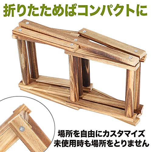 All Bright ワインラック 木製 折りたたみ式 3本用