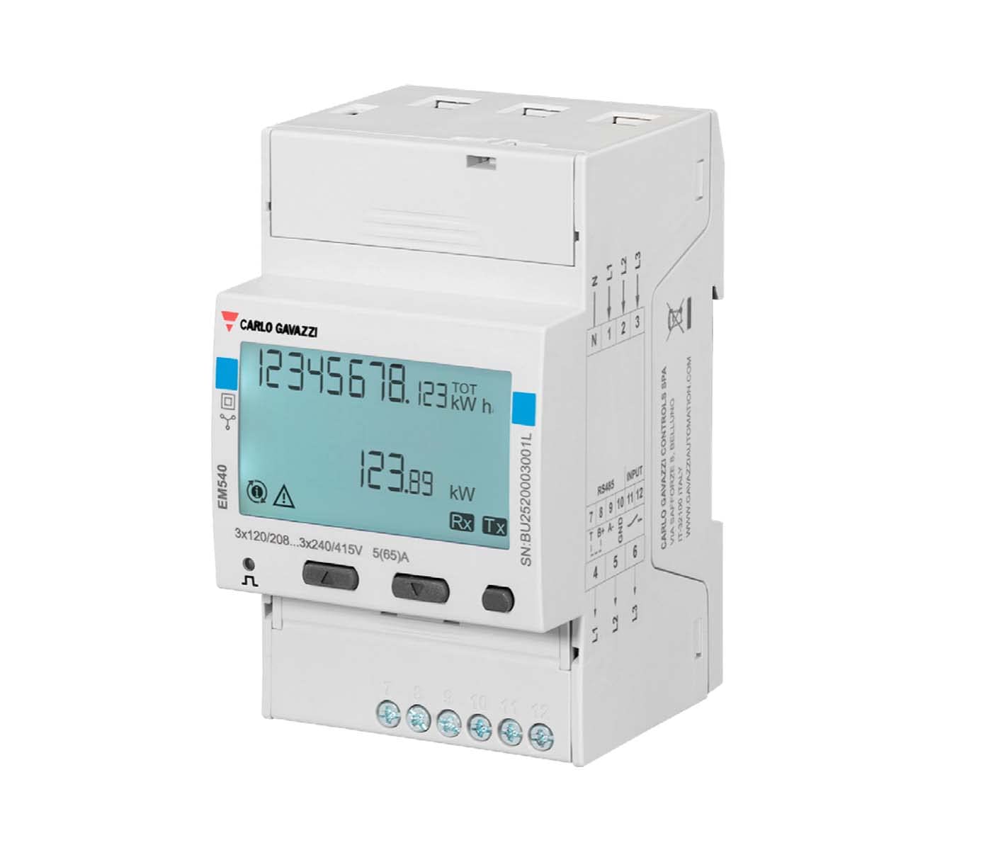 Victron Energy EM540 – 3-Phasen Energiemessgerät, max. 65 A pro Phase