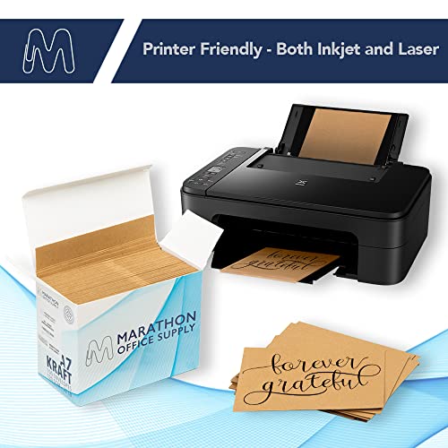 Envelopes de convite MOS A7 – Envelopes Kraft imprimíveis de 120 g/m2 x 17 cm (100 unidades) – 120 g