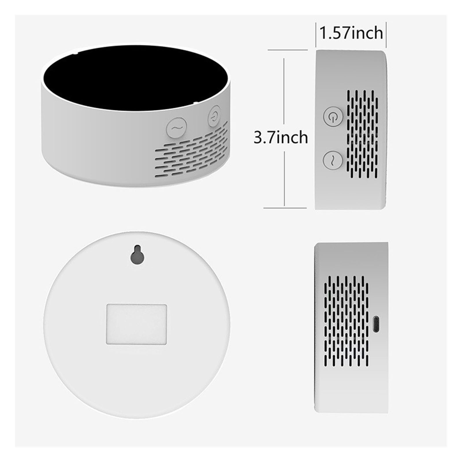 Amazon.co.jp: 空気質検出器、 空気品質計 7in1 PM2.5 CO2 TVOC HCHO