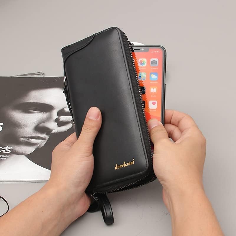 Miniatura 4 de CcacHe Billeteras de negocios para hombre, cartera de mano para teléfono celular, bolsillo para tarjetas de crédito, billeteras para hombre (color
