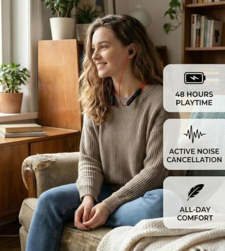 boA Trending Bluetooth 6.0 Neckband with Mic, Quick Charge Technology, Magnetic Earbuds, HD Calling Mic, Sweat Resistant Build for Music Gaming Travel, Compatible with Android and iOS Devices - Image 5