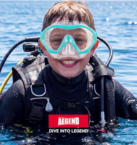 Aegend Kids Swim Goggles Snorkel Diving Goggles with Nose Cover for Kids 3-15, Knitted Fabric Strap, Anti-Fog No Leak - image 7