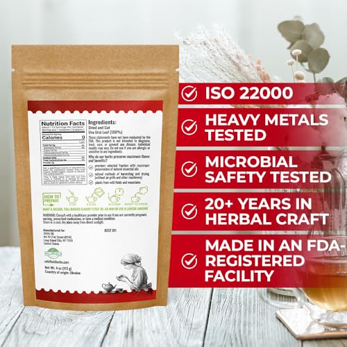 Image of 4 oz. Uva Ursi Leaf Uva Ursi Tea Herbal (Arctostaphylos Uva-Ursi) - 113g Uva-Ursi Herb Tea Arctostaphylos Uva-Ursi