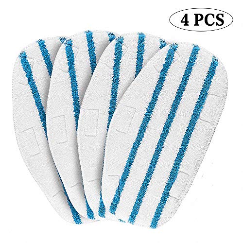 Ersatzbezüge für Dampfreiniger Ersatzbezug waschbar Bodentücher Dampfbesen Pad Ersatzpads Reinigungspads 4 Stück