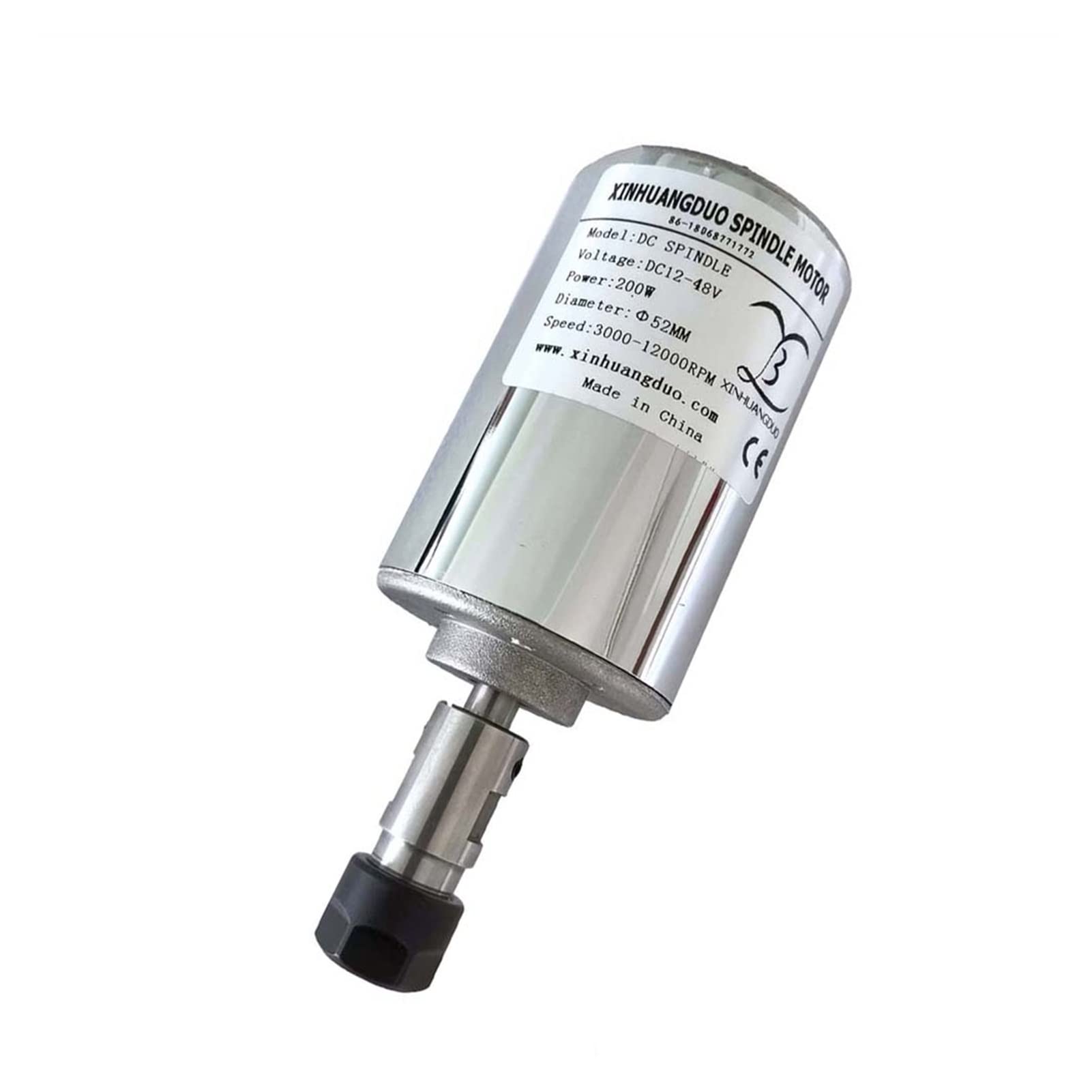 CNC Air Cooled Spindle Motor Air cooled 0.2kw CNC spindleMotor Kit ER11 chuck 200W Spindle Motor/Power Supply speed governor For Engraving(Package 1)