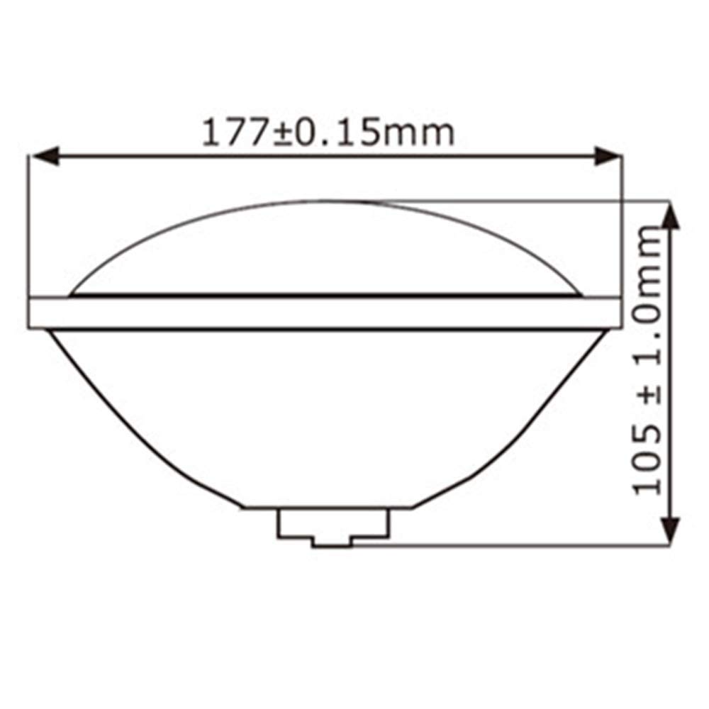LED PAR56 Poolbeleuchtung Schwimmbadlampe 12V AC IP68 für dein Pool oder Schwimmbecken in Weiß oder Warmweiß in verschiedenen Leistungstufen ersetzt bis zu 300W Halogen Spot (Kaltweiß, 70W)
