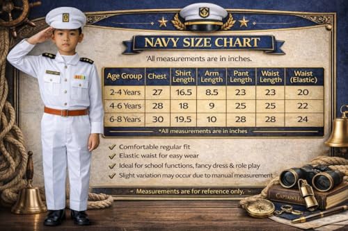 Image of FancyDressWale Community Helper & Career Role Play Costume for Fancy Dress Pilot, Navy, Army, astronaunt, Police Costumes