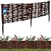 KOTARBAU® Beetbegrenzung aus Weide 100 x 30 cm Weidengeflecht Garten Beeteinfassung für Blumen und Gemüse Rasenkanten