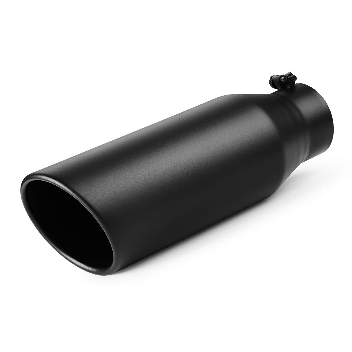 A-KARCK Exhaust Tip 4" Inlet, Black Tailpipe Tip 4" Inlet 6" Outlet 18" Long