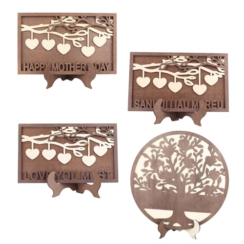 Cadre d'arbre avec noms en bois Omabeta pour embellir votre salon et vos ornements de bureau