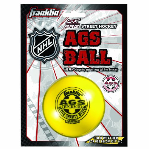 Franklin Sports Street Hockey Ball - NHL - Low Density - Yellow