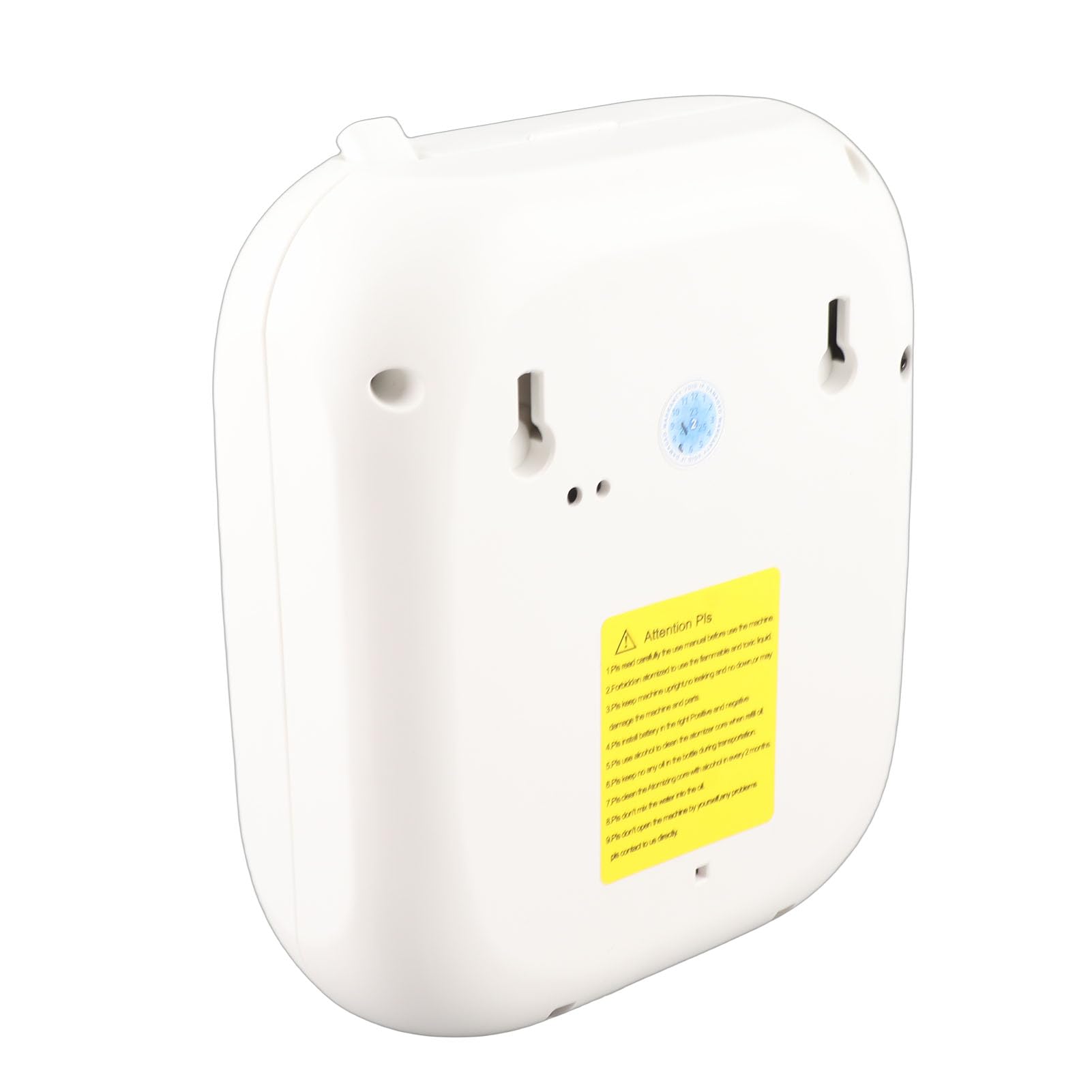 Difusor de Aceite Esencial con batería, miniventilador para el hogar, difusor de Fragancia, difusor Inteligente de aromaterapia (Blanca)