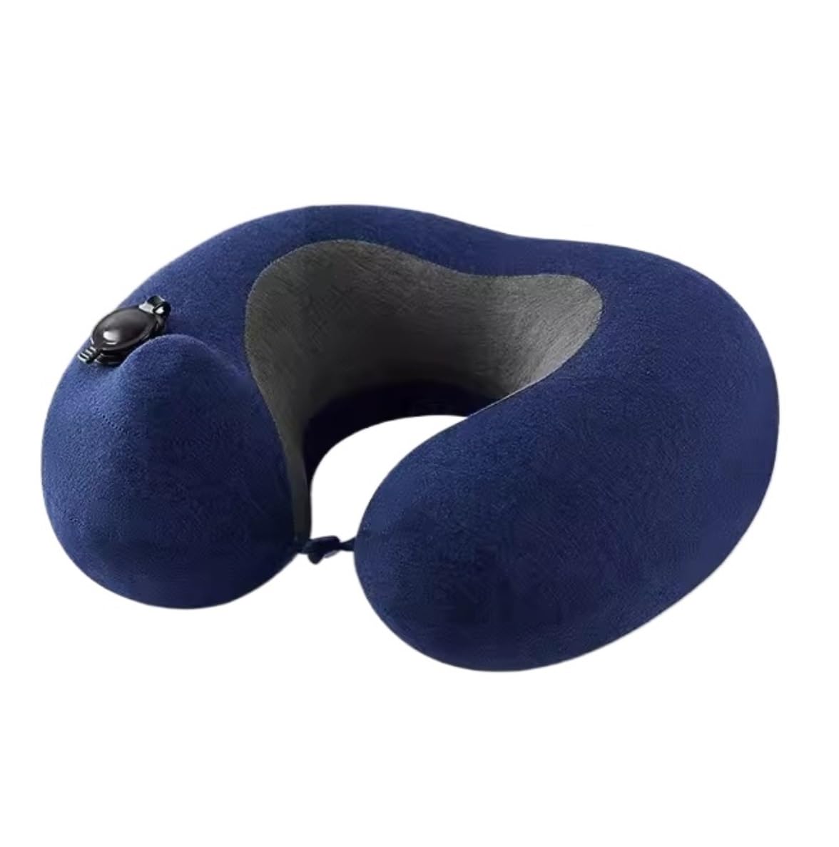 Poduszka Pod Kark Biura Nadmuchiwana Poduszka Podróżna Na Szyję Przenośna Bawełniana W Kształcie Litery U Do Samolotów Strona Główna Wielofunkcyjna Lekka(Navy blue)