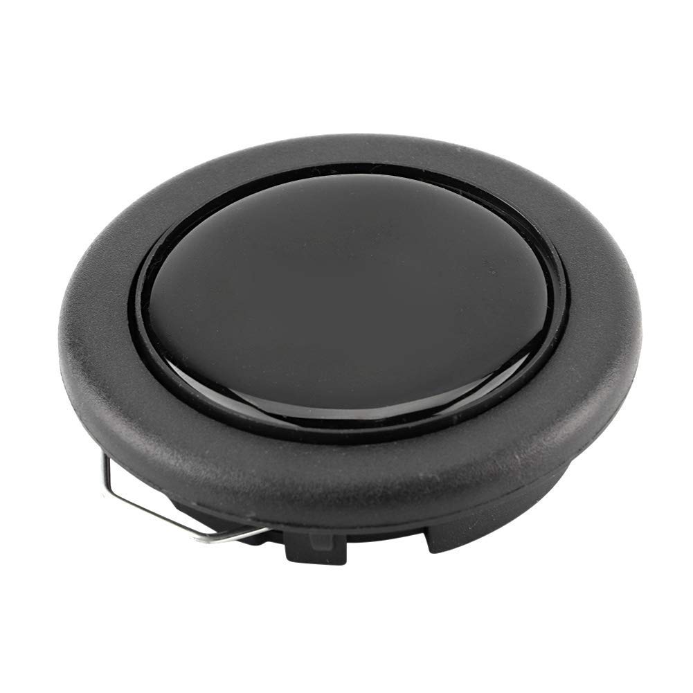 Universal Car Steering Wheel Horn Button, Steering Wheel Horn Button Switch Replacement for DIY Car Speakers Bells Horn, Black