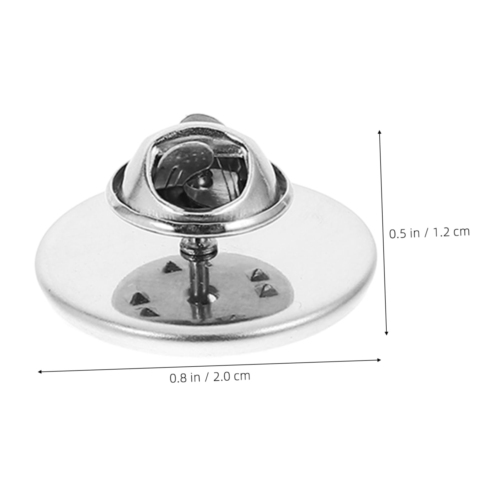 ERINGOGO 10pcs Brooch Back Pin Clasps Lapel Pin Backs Smooth Opening for DIY Projects