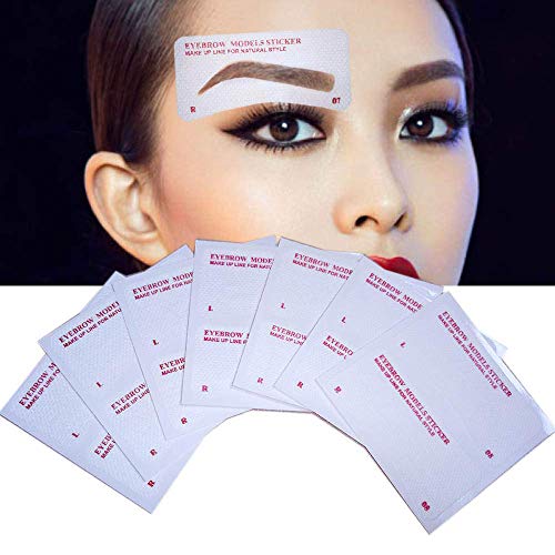 24 Pairs Eyebrow Stencils, EBANKU 24 Styles Non-Woven Eyebrow Shaping Stencils, Eyebrows Grooming Stencil Kit Eyebrow Template DIY Makeup Beauty Tools