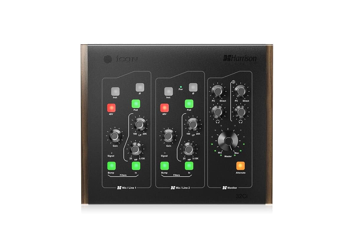 Icon Pro Audio Harrison 32Ci Analog MicPreamps with 12-channel USB C Audio Interface - Your Gateway to Legendary Sound