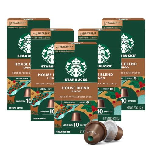 Starbucks By Nespresso, House Blend (50-Count Single Serve Capsul...
