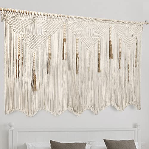 Extra Large Macrame Wall Hanging 70.8" × 39" Boho Tapestry Woven ...