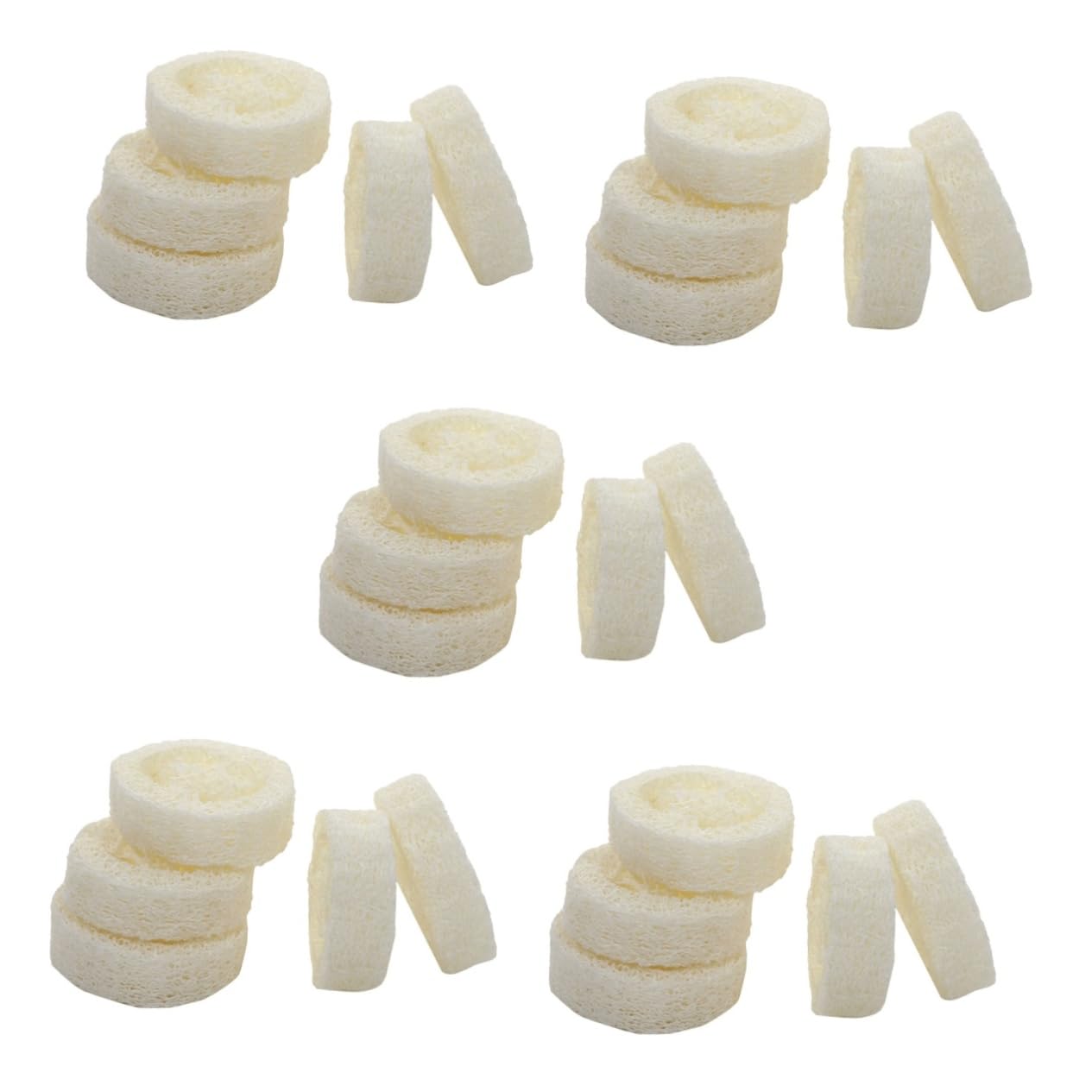 Healeved 25 pcs Bath Wipe Bath Brush countertop soap Holder exfoliating Body Sponge Storage soap Tray Household soap mat Shower Pouf charcoale soap Organizer Cleansing Body wash loofah