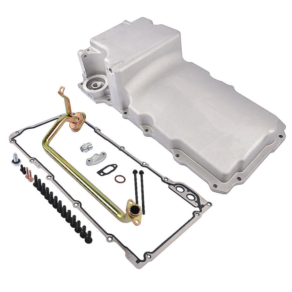 Oil Pan Kit Replacement For AP02 302-1 LS Swap Retrofit Compatible With 1955-1987 GM LS1 LS6 LS2 LS3 LS6 LSX 4.8L 5.3L 5.7L 6.0L 6.2L Engine