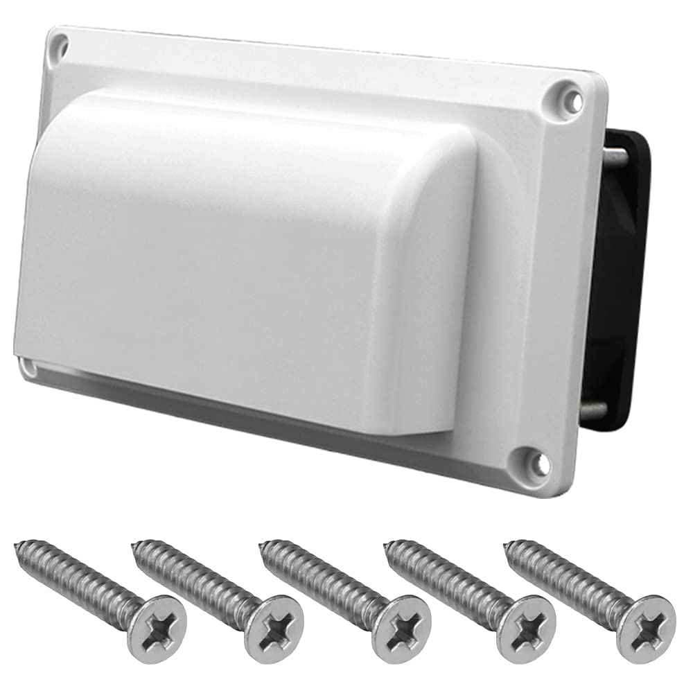 Kogedss Bianco Caravan Side Air Vent Ventilation 12V 25W Car Accessories For Camper Trailer Motorhome Boat Marine Yacht Exhaust Fan(Bianco)
