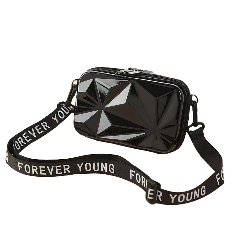 Fashion Street FS 3D Sling Box Bag/Forever Young Sling bag/Cross body Shoulder bag/Stylist Cosmetic Bag/Women colorful Sling Bag/Trendy Suitcase Type Bag For Girls/Floral sling box (black1) (B0D8GC659S) Amazon Price History, Amazon Price Tracker