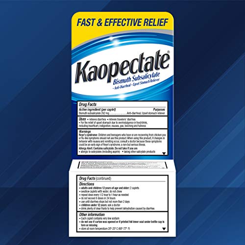 Kaopectate Multi-Symptom Anti-Diarrheal& Upset Stomach Reliever, 42 Caplets #TOP7