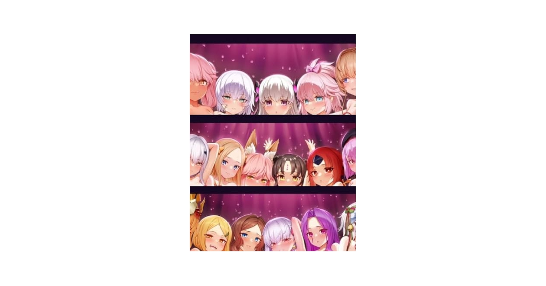 Yo女の森　FGO　サーバント並べ　３枚セット　B0タペストリー Amazon.co.jp: Yo女の森 FateGrand Order サーバント裸並べ 3枚