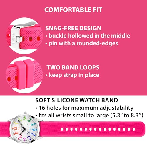 Image of Kids Analog Watch, Learning Watch for Kids 8-12, Waterproof Time Teacher Watches for Boys Ages 5-7 6-8, Easy to Read Educational Girls Watches Ages 8-12, Great Gift Boys Girls Year 4-12 Old Waterproof