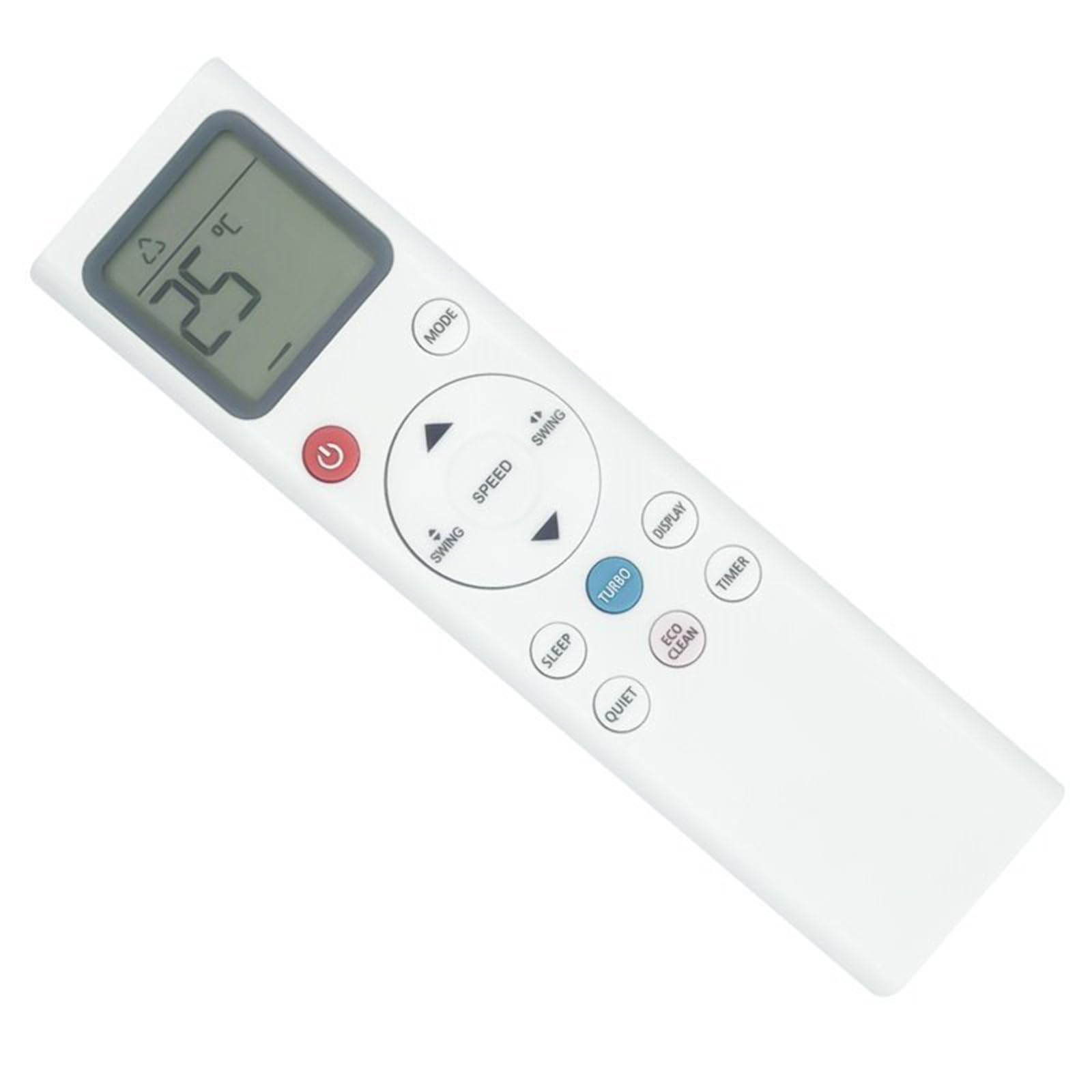 fexxkg Universals Remote Control For RG331-1 Air Conditioners Plugs And Play All Functions LCD Display Backlit Sleep Quiet