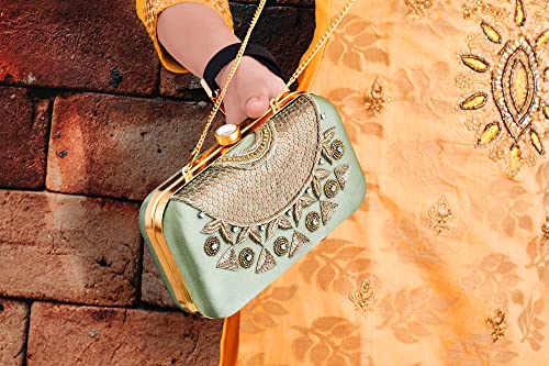 Image of For The Beautiful You Neck Embroidered Women's Clutch