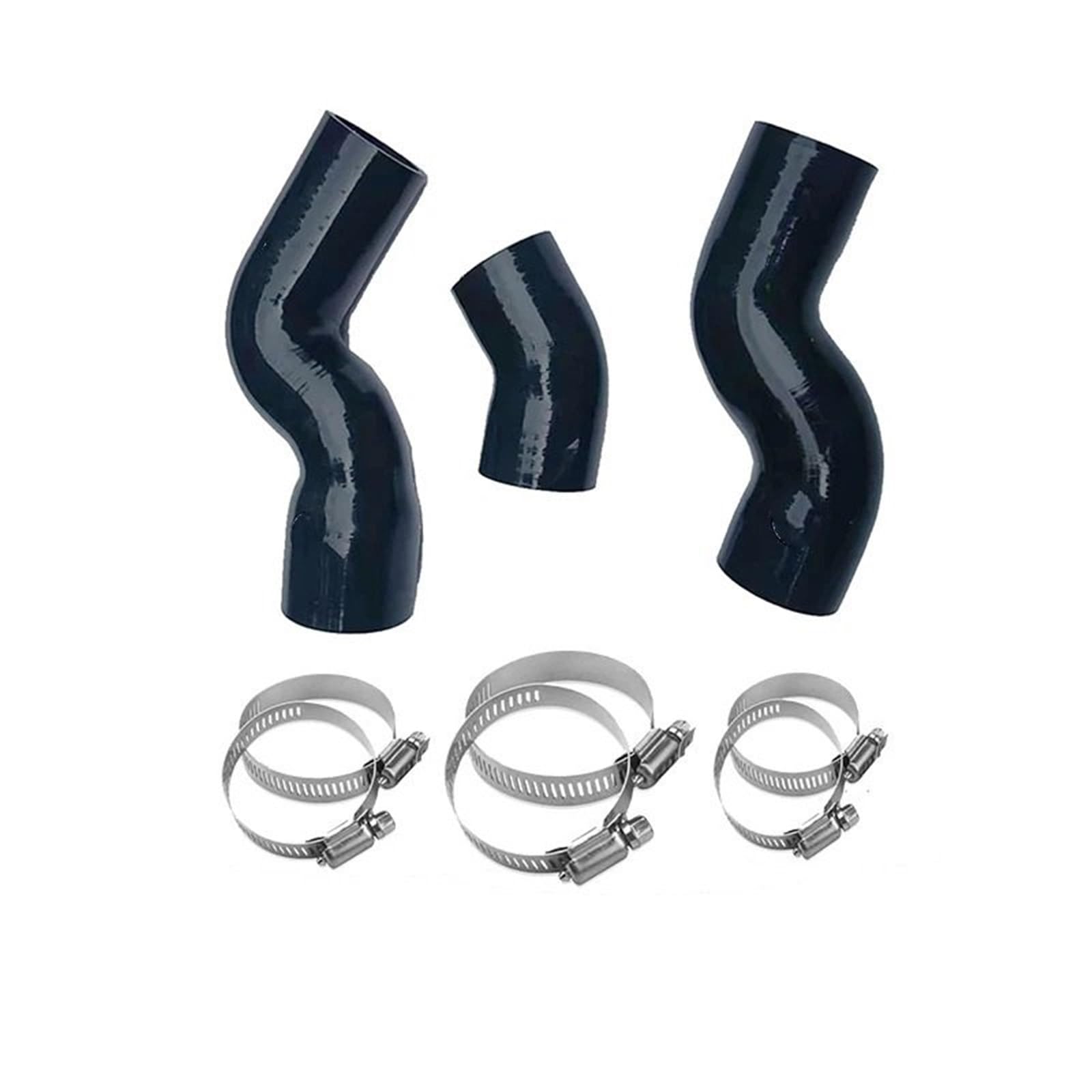 Manguera Gasolina Manguera de intercooler Turbo, Manguera de Silicona, Compatible con Land Rover Discovery 2, TD5, 1999-2004, 3 Piezas Manguito Turbo